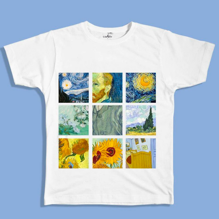 50% RABATT | Van Gogh Gemälde Gitter - Unisex-T-Shirt