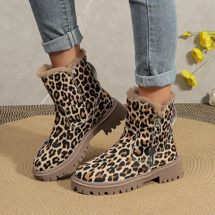 LARISSA | Stylische Leoparden-Stiefel
