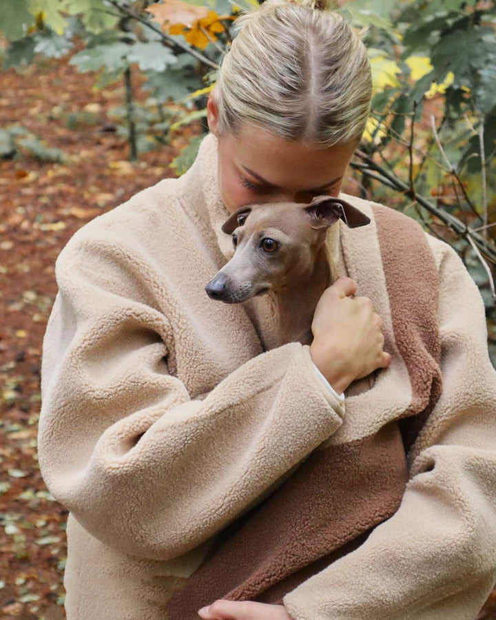 50% RABATT | Unisex Fleece-Pullover Känguru-Beutel für Haustiere