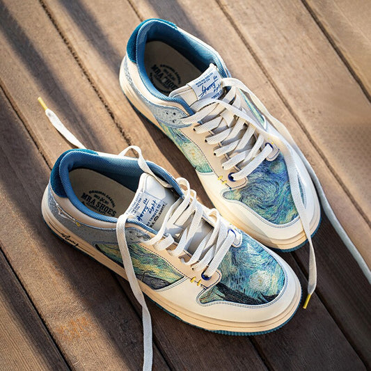 Van Gogh Starry Night inspirierte Turnschuhe