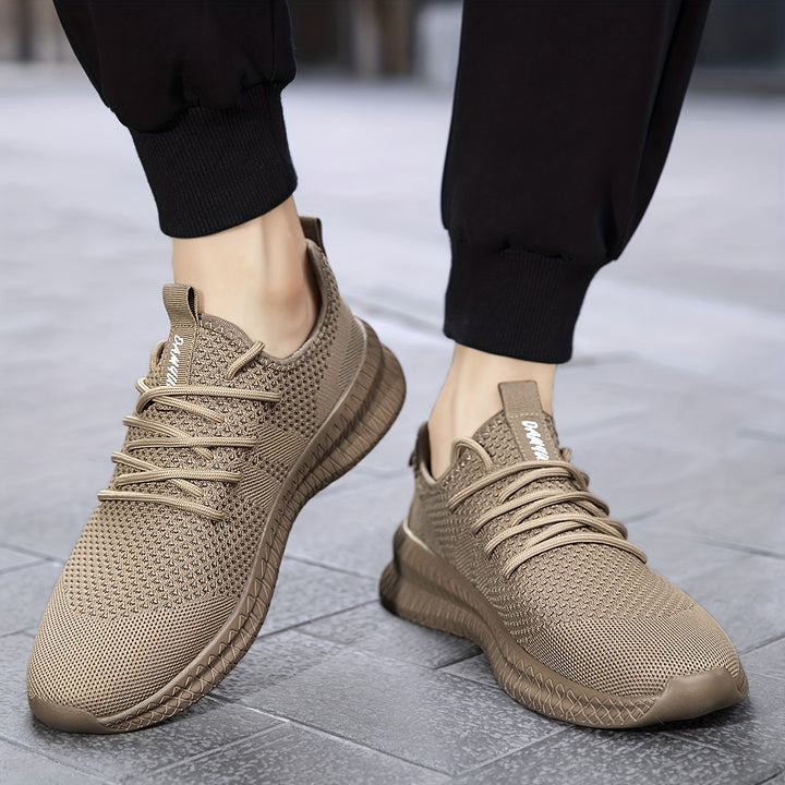 ROQUE | Casual Atmungsaktive Lace Up Knit Turnschuhe