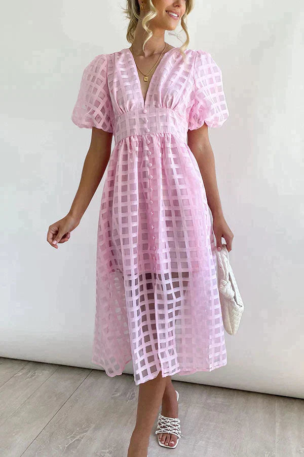 BLAIR | Stilvolles, einzigartiges Kleid mit bauschigen Armen